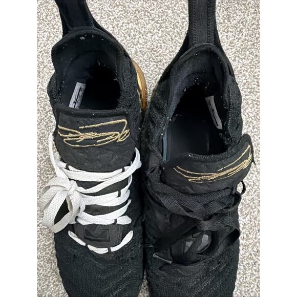 Men\'s Nike Black & Gold LeBron 16 I\'m King Basketball Shoes Size 11 BQ5969-007
